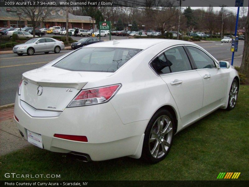 White Diamond Pearl / Ebony 2009 Acura TL 3.7 SH-AWD