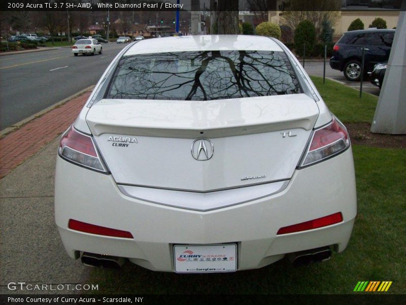 White Diamond Pearl / Ebony 2009 Acura TL 3.7 SH-AWD