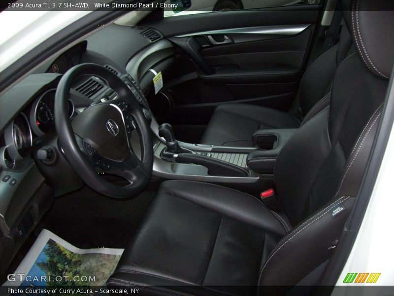 White Diamond Pearl / Ebony 2009 Acura TL 3.7 SH-AWD