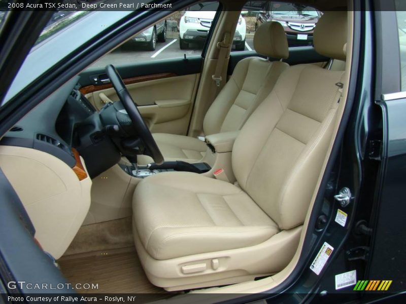 Deep Green Pearl / Parchment 2008 Acura TSX Sedan