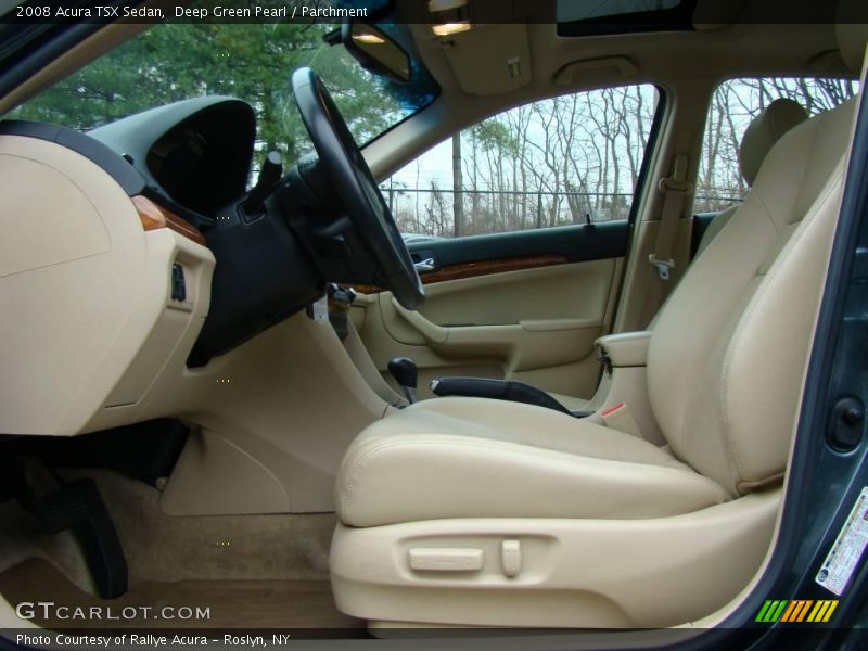 Deep Green Pearl / Parchment 2008 Acura TSX Sedan