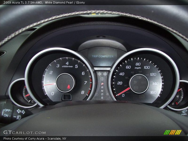 White Diamond Pearl / Ebony 2009 Acura TL 3.7 SH-AWD