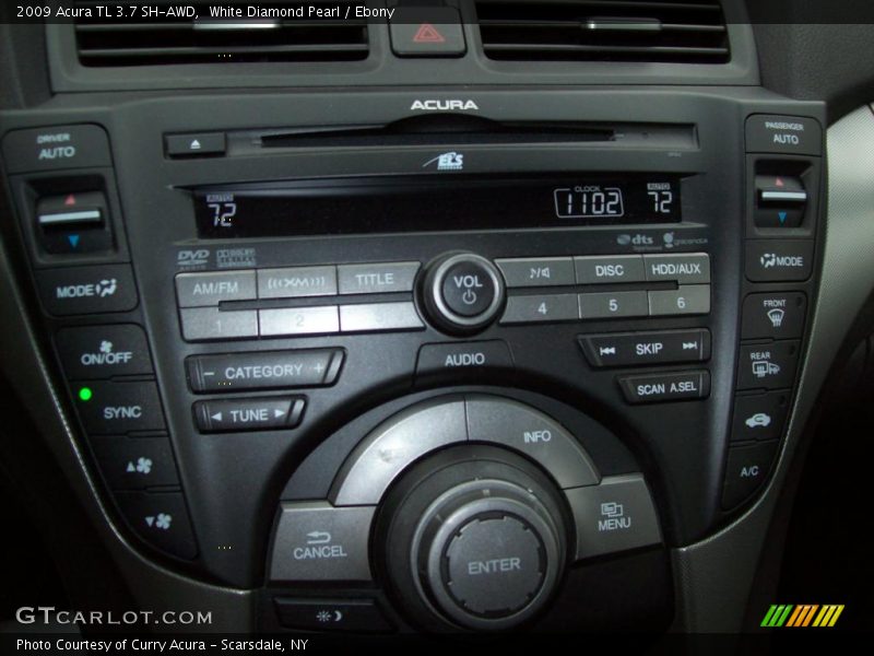 White Diamond Pearl / Ebony 2009 Acura TL 3.7 SH-AWD