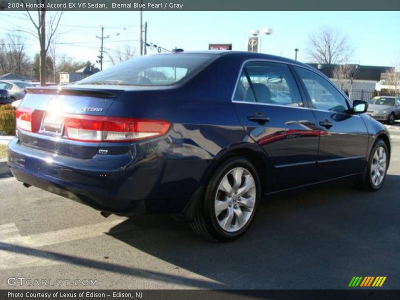 Eternal Blue Pearl / Gray 2004 Honda Accord EX V6 Sedan