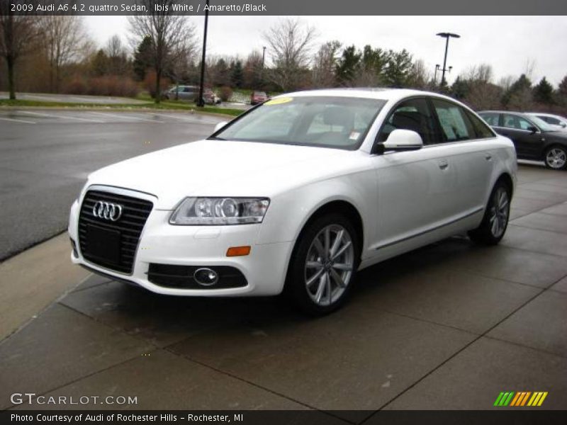 Ibis White / Amaretto/Black 2009 Audi A6 4.2 quattro Sedan