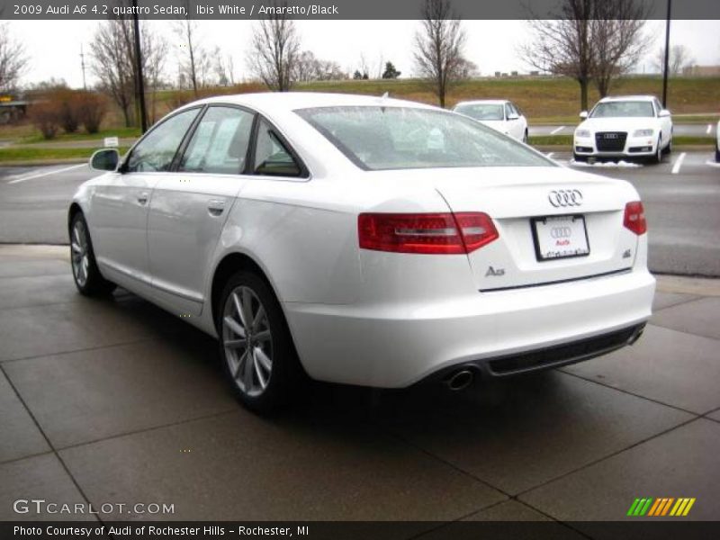 Ibis White / Amaretto/Black 2009 Audi A6 4.2 quattro Sedan