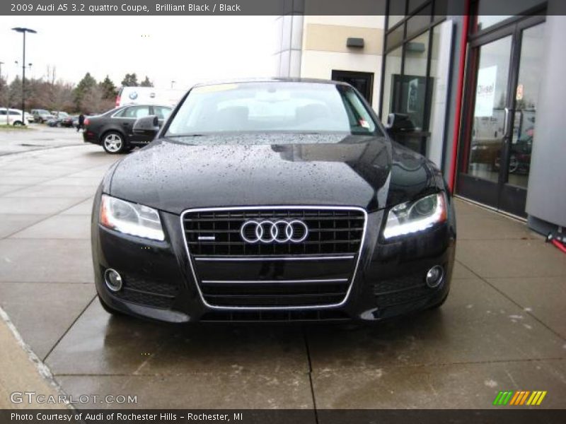 Brilliant Black / Black 2009 Audi A5 3.2 quattro Coupe