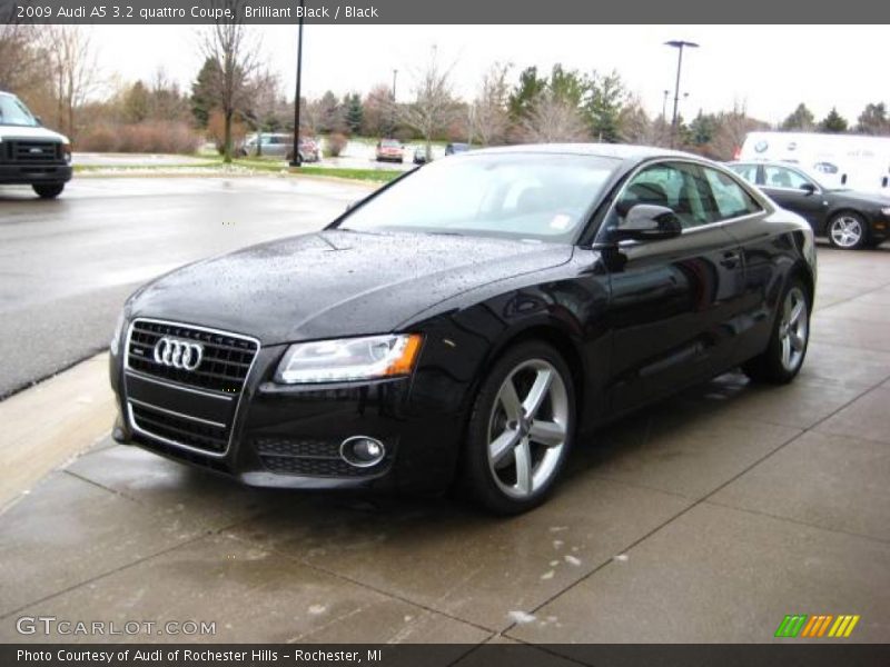 Brilliant Black / Black 2009 Audi A5 3.2 quattro Coupe