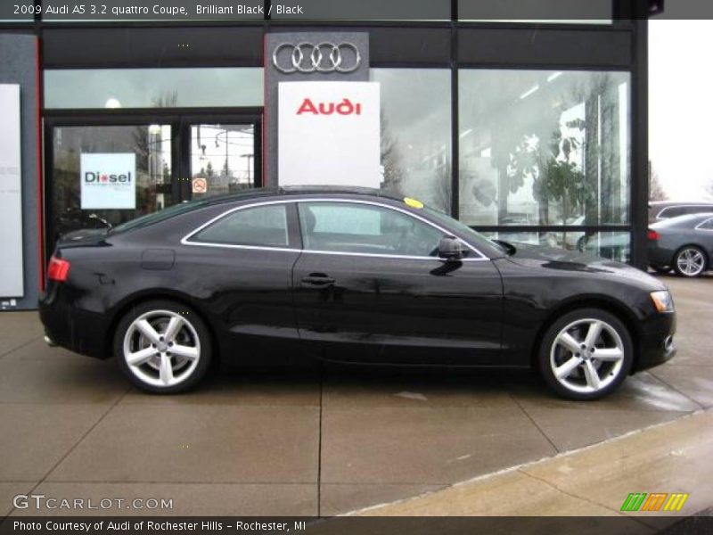Brilliant Black / Black 2009 Audi A5 3.2 quattro Coupe