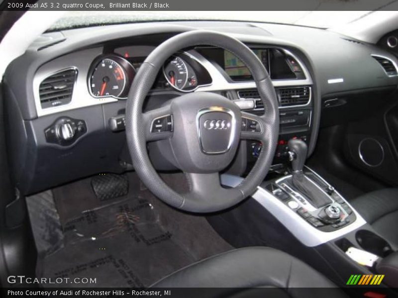 Brilliant Black / Black 2009 Audi A5 3.2 quattro Coupe