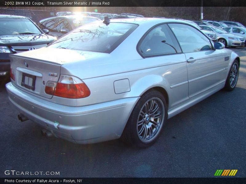 Titanium Silver Metallic / Imola Red 2002 BMW M3 Coupe
