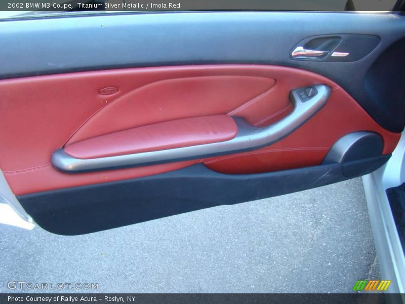 Titanium Silver Metallic / Imola Red 2002 BMW M3 Coupe