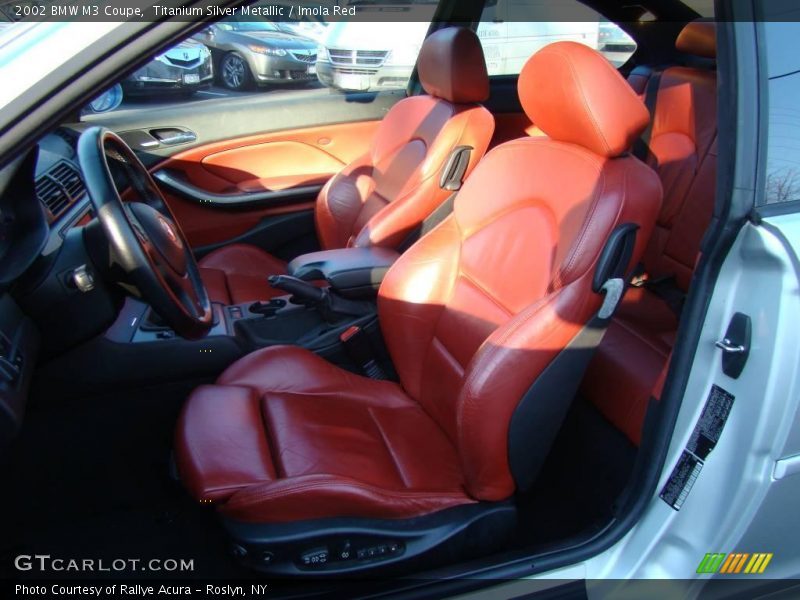 Titanium Silver Metallic / Imola Red 2002 BMW M3 Coupe