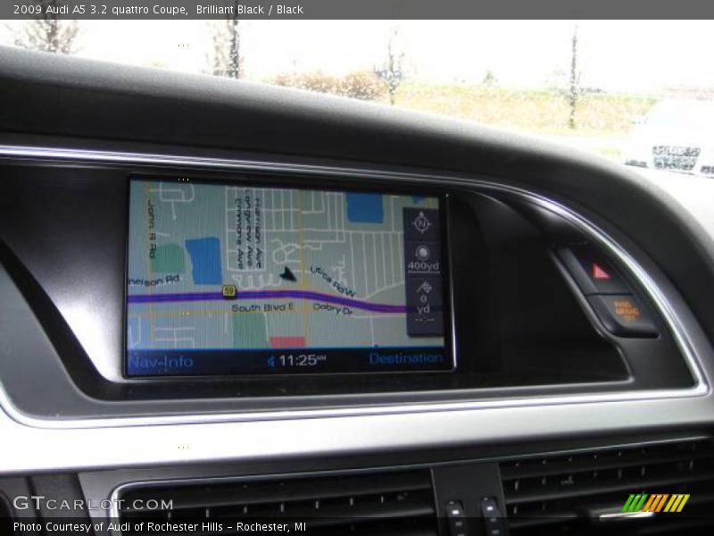 Brilliant Black / Black 2009 Audi A5 3.2 quattro Coupe