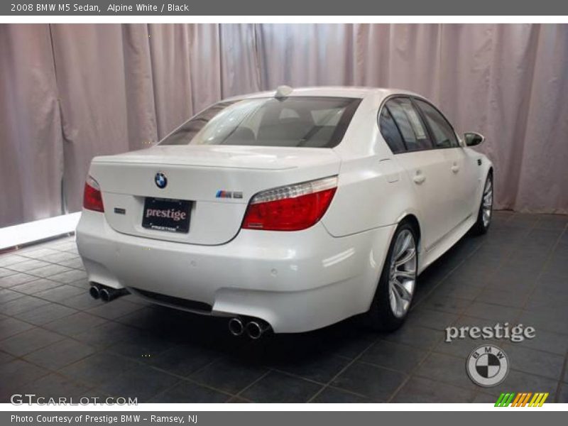 Alpine White / Black 2008 BMW M5 Sedan