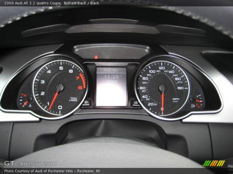 Brilliant Black / Black 2009 Audi A5 3.2 quattro Coupe