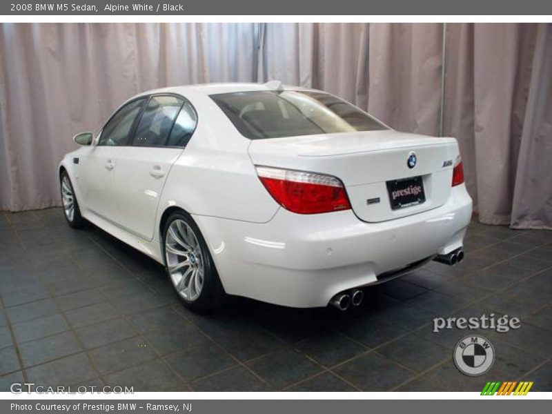 Alpine White / Black 2008 BMW M5 Sedan