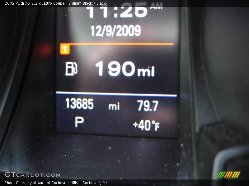 Brilliant Black / Black 2009 Audi A5 3.2 quattro Coupe