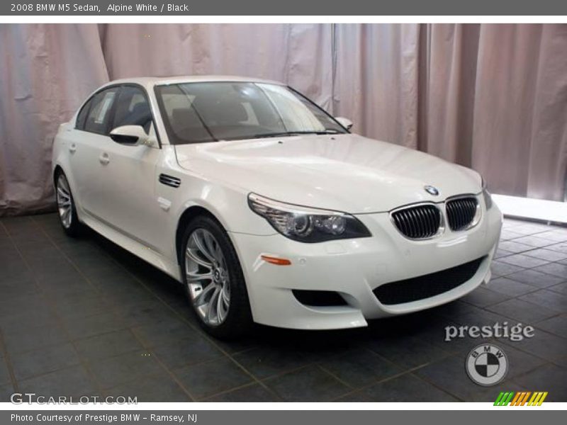 Alpine White / Black 2008 BMW M5 Sedan