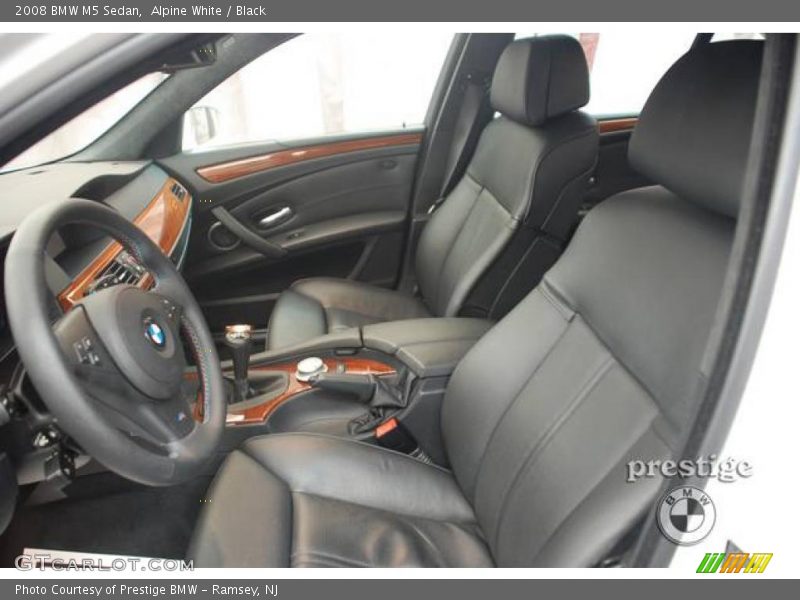 Alpine White / Black 2008 BMW M5 Sedan