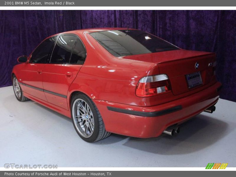 Imola Red / Black 2001 BMW M5 Sedan