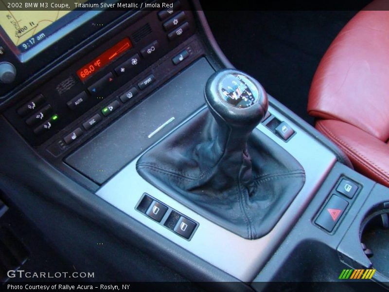 Titanium Silver Metallic / Imola Red 2002 BMW M3 Coupe