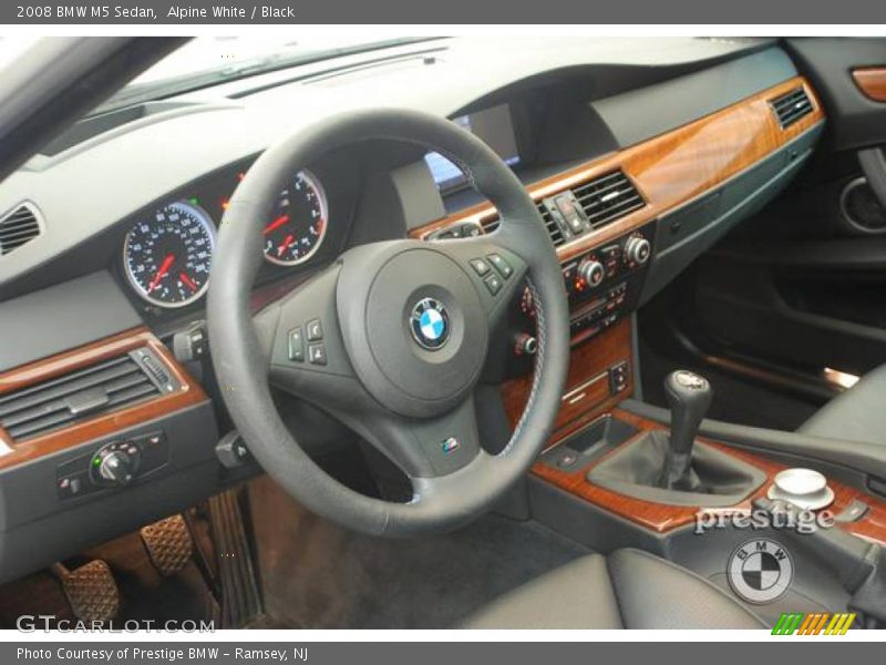 Alpine White / Black 2008 BMW M5 Sedan