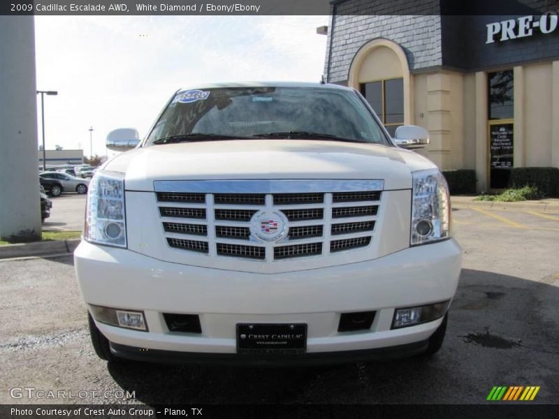 White Diamond / Ebony/Ebony 2009 Cadillac Escalade AWD