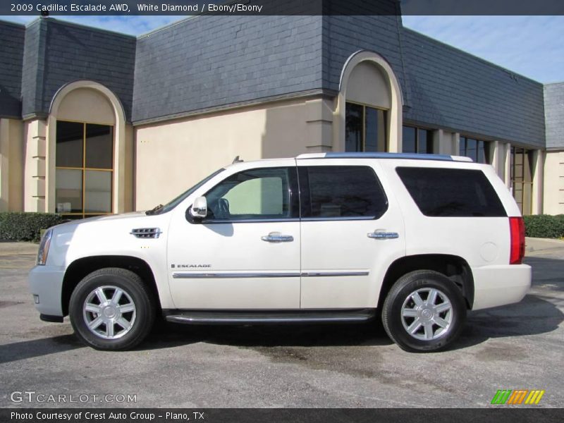 White Diamond / Ebony/Ebony 2009 Cadillac Escalade AWD