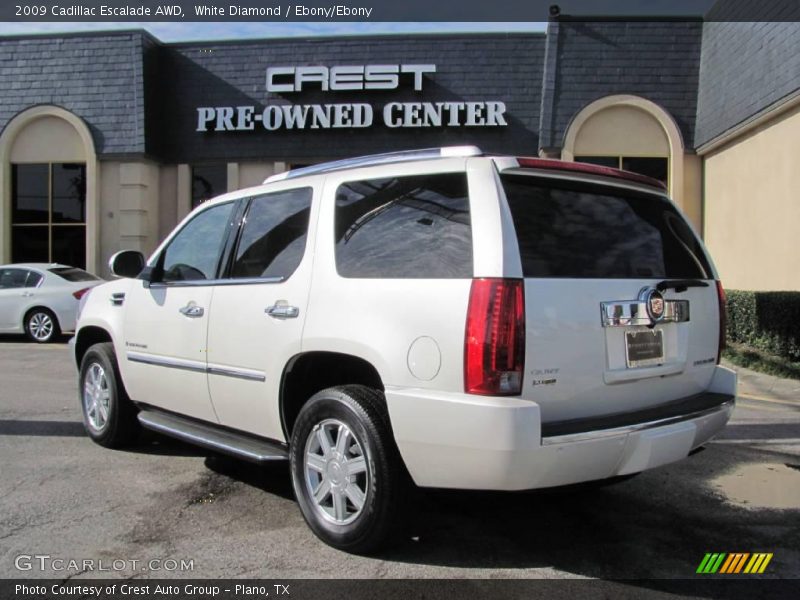 White Diamond / Ebony/Ebony 2009 Cadillac Escalade AWD