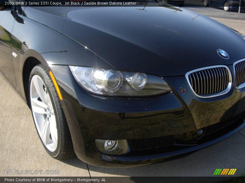 Jet Black / Saddle Brown Dakota Leather 2009 BMW 3 Series 335i Coupe