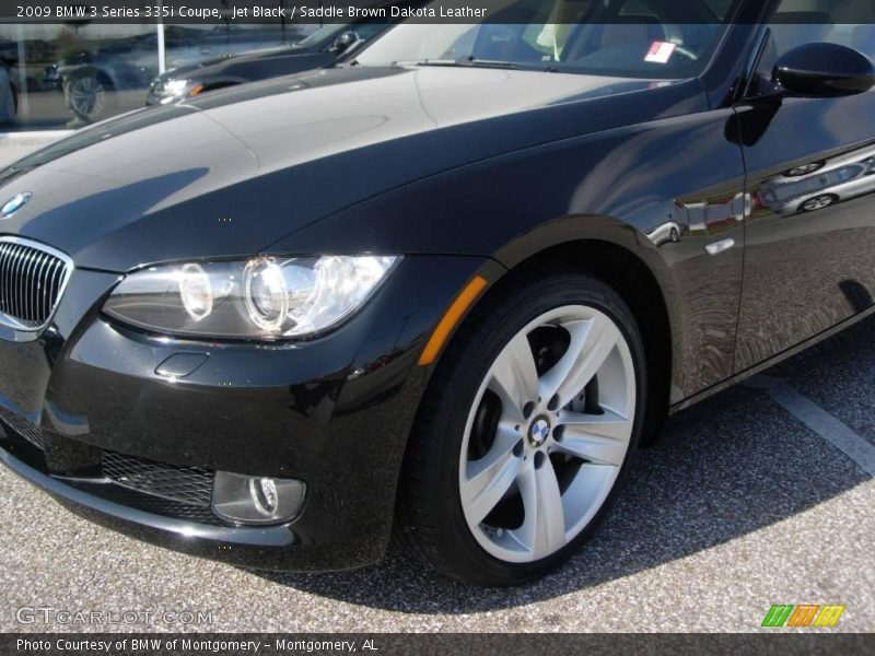 Jet Black / Saddle Brown Dakota Leather 2009 BMW 3 Series 335i Coupe