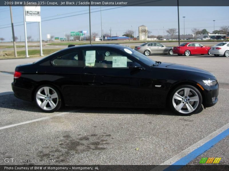 Jet Black / Saddle Brown Dakota Leather 2009 BMW 3 Series 335i Coupe