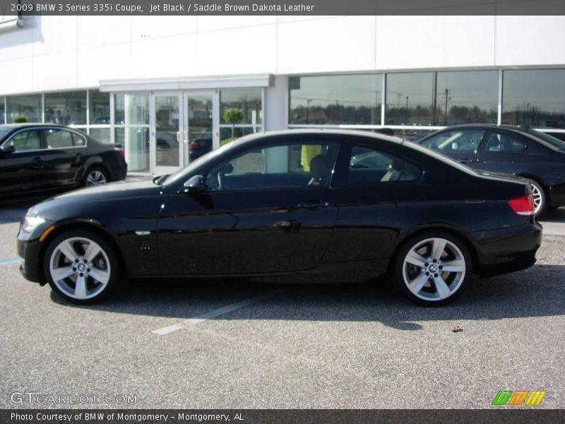 Jet Black / Saddle Brown Dakota Leather 2009 BMW 3 Series 335i Coupe