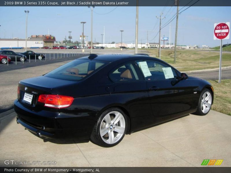 Jet Black / Saddle Brown Dakota Leather 2009 BMW 3 Series 335i Coupe