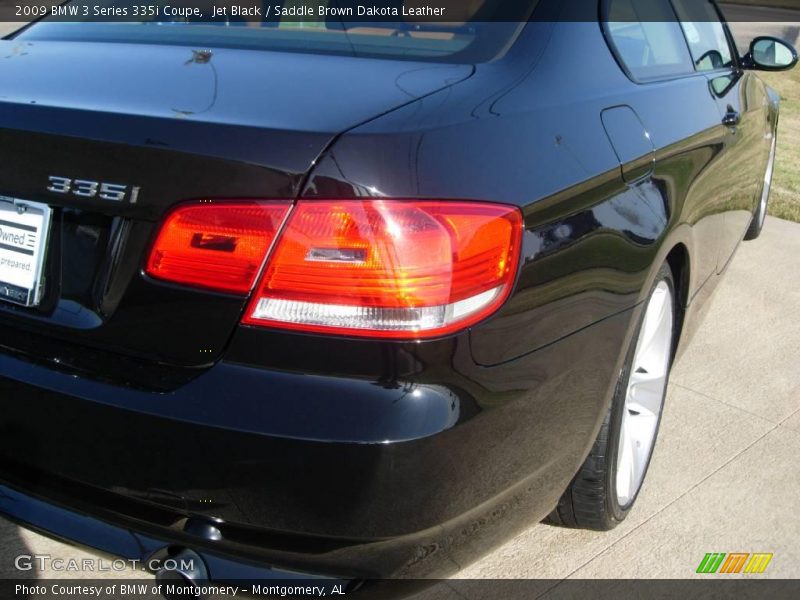 Jet Black / Saddle Brown Dakota Leather 2009 BMW 3 Series 335i Coupe