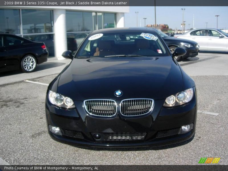 Jet Black / Saddle Brown Dakota Leather 2009 BMW 3 Series 335i Coupe