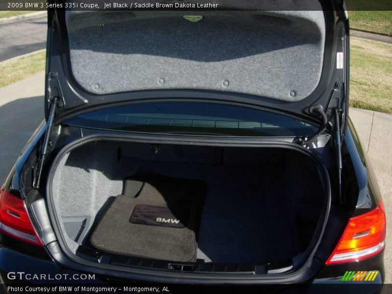Jet Black / Saddle Brown Dakota Leather 2009 BMW 3 Series 335i Coupe