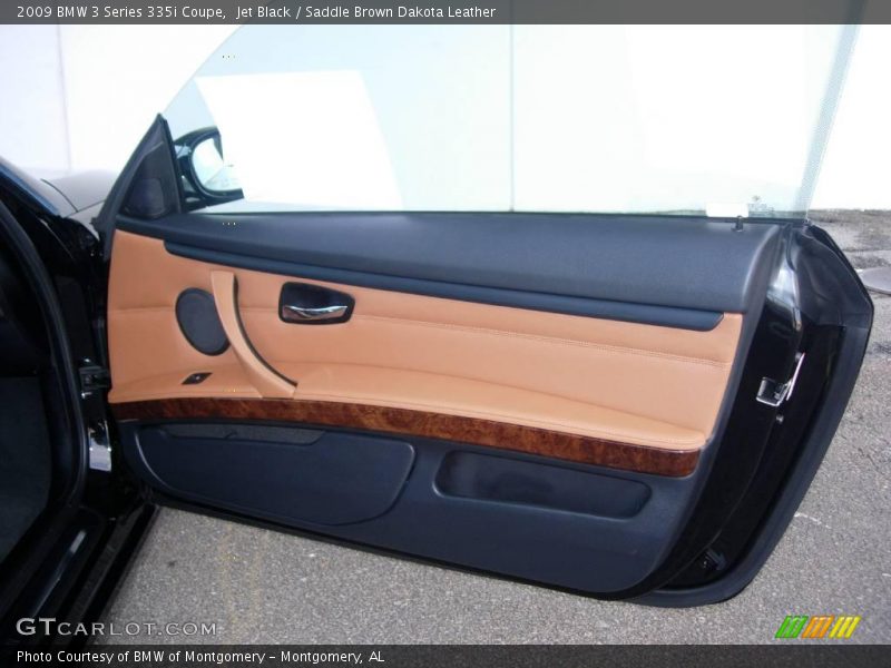 Jet Black / Saddle Brown Dakota Leather 2009 BMW 3 Series 335i Coupe