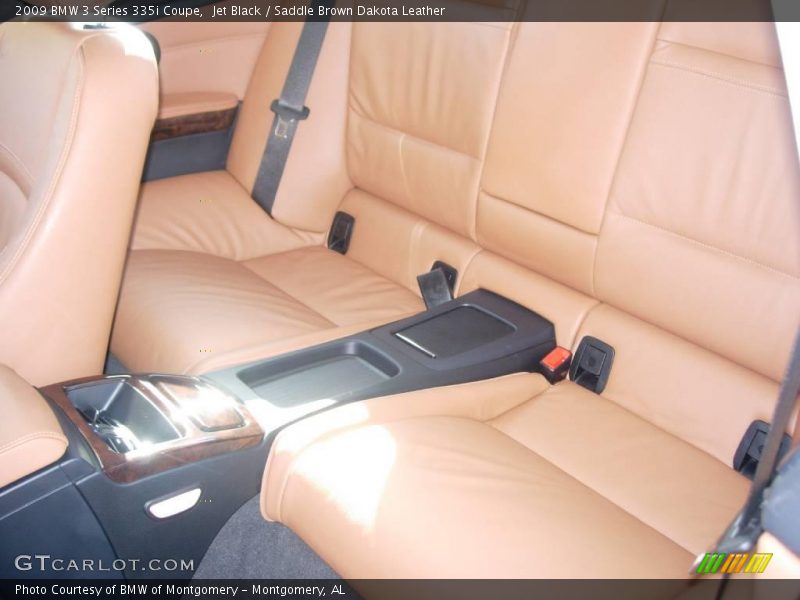 Jet Black / Saddle Brown Dakota Leather 2009 BMW 3 Series 335i Coupe