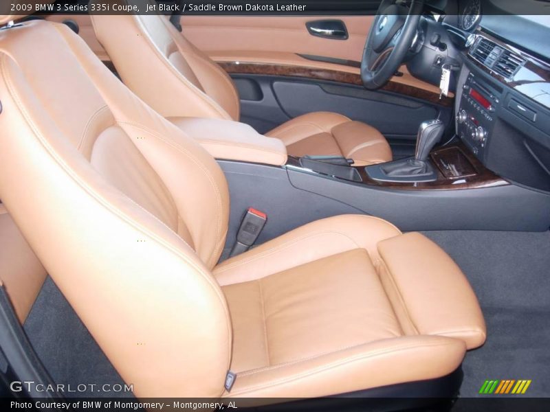 Jet Black / Saddle Brown Dakota Leather 2009 BMW 3 Series 335i Coupe