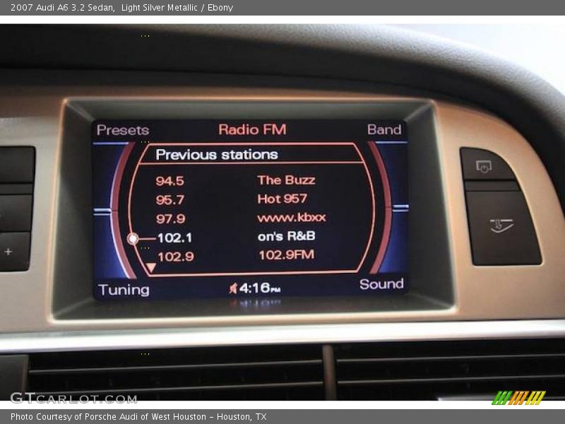 Light Silver Metallic / Ebony 2007 Audi A6 3.2 Sedan