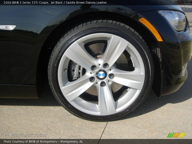 Jet Black / Saddle Brown Dakota Leather 2009 BMW 3 Series 335i Coupe