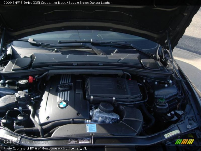 Jet Black / Saddle Brown Dakota Leather 2009 BMW 3 Series 335i Coupe