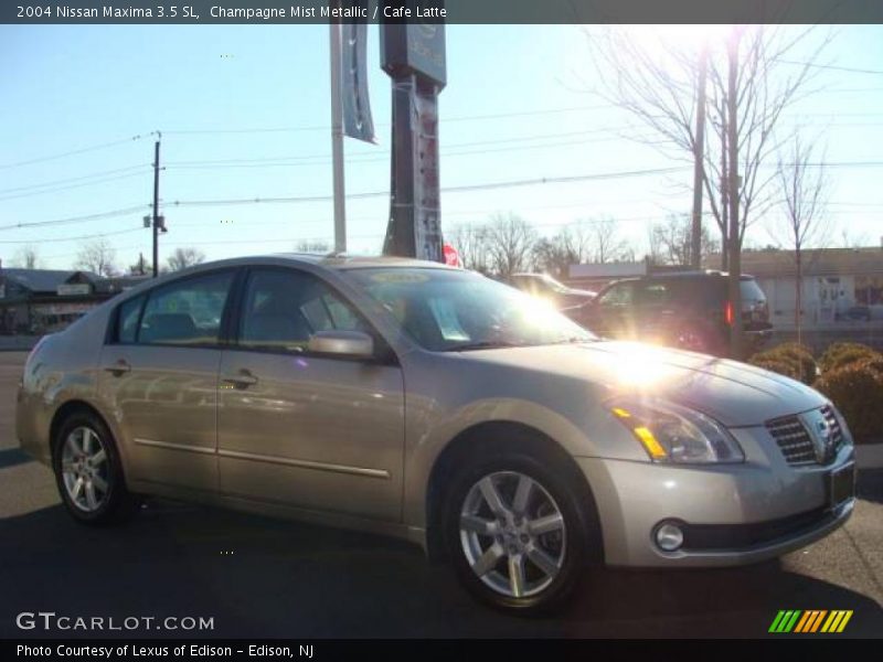 Champagne Mist Metallic / Cafe Latte 2004 Nissan Maxima 3.5 SL