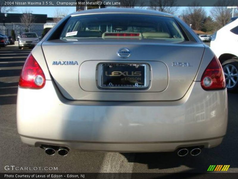 Champagne Mist Metallic / Cafe Latte 2004 Nissan Maxima 3.5 SL