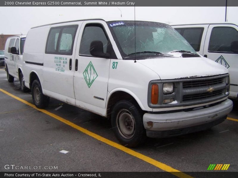 Summit White / Medium Gray 2000 Chevrolet Express G2500 Commercial