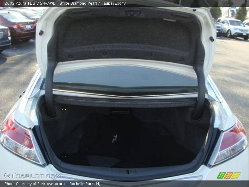 White Diamond Pearl / Taupe/Ebony 2009 Acura TL 3.7 SH-AWD