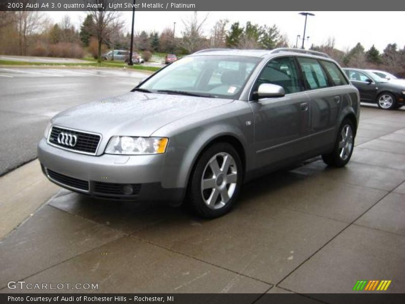 Light Silver Metallic / Platinum 2003 Audi A4 3.0 quattro Avant