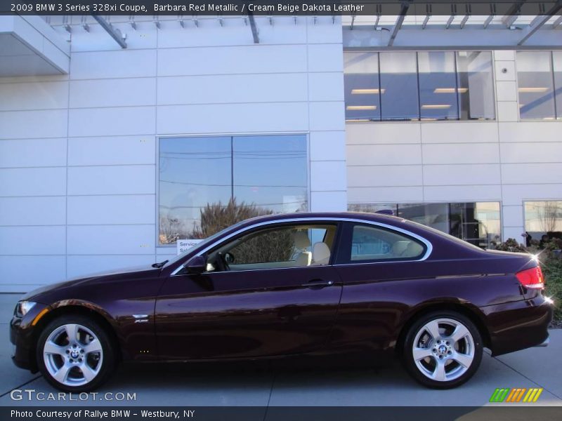 Barbara Red Metallic / Cream Beige Dakota Leather 2009 BMW 3 Series 328xi Coupe